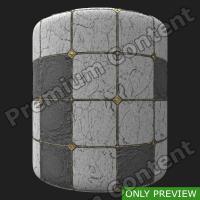 PBR marble floor damaged preview 0003